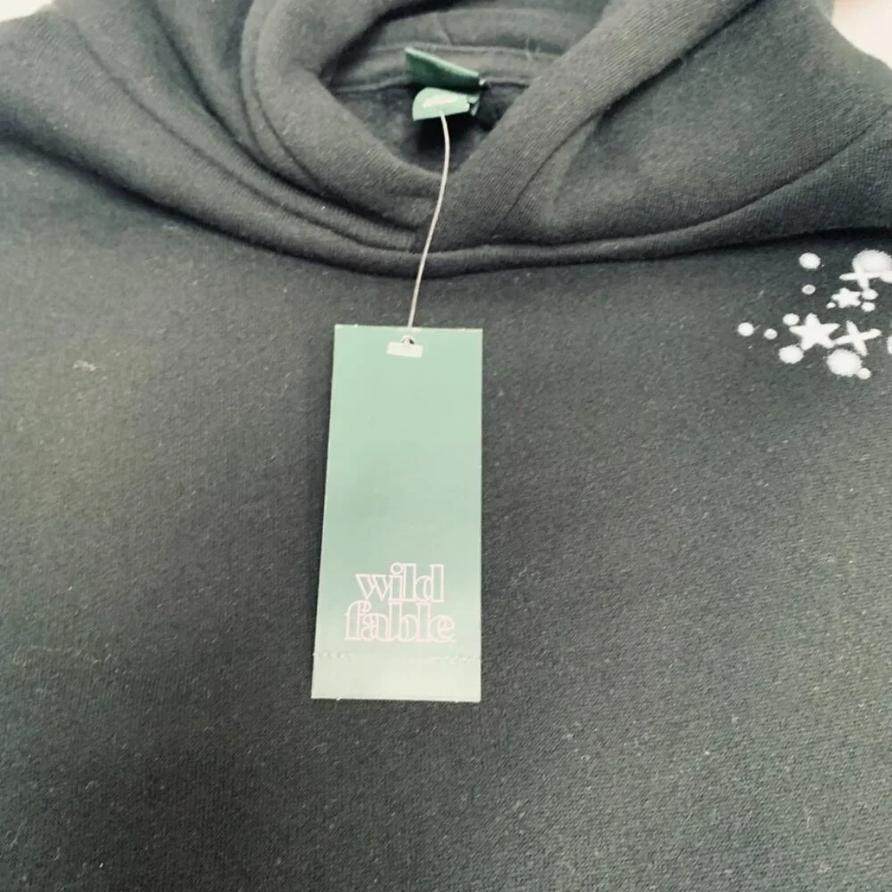 NWT Wild Fable Womens Size XXS Black Hoodie - Picture 5 of 10